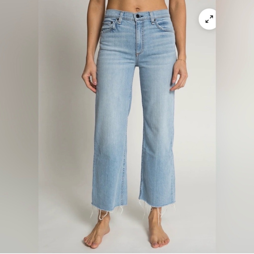 ASKK NY Crop Wide Leg Jeans - Zuma‎ Wash - Size 27